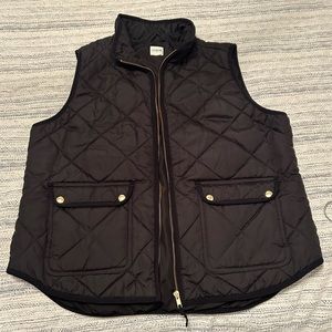 J. Crew black puffer vest